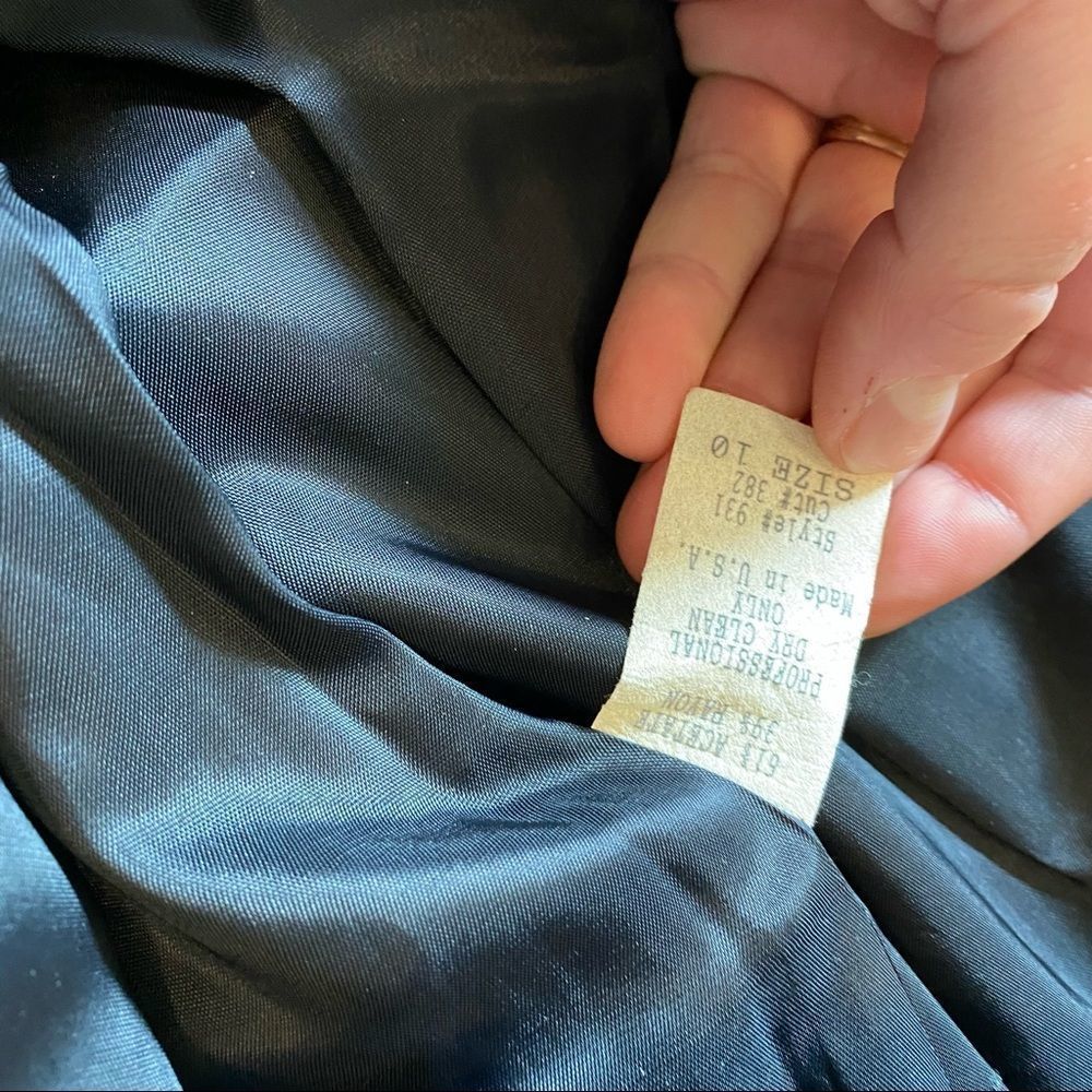 Vintage Geary roark black dress size 10 - Picture 7 of 9